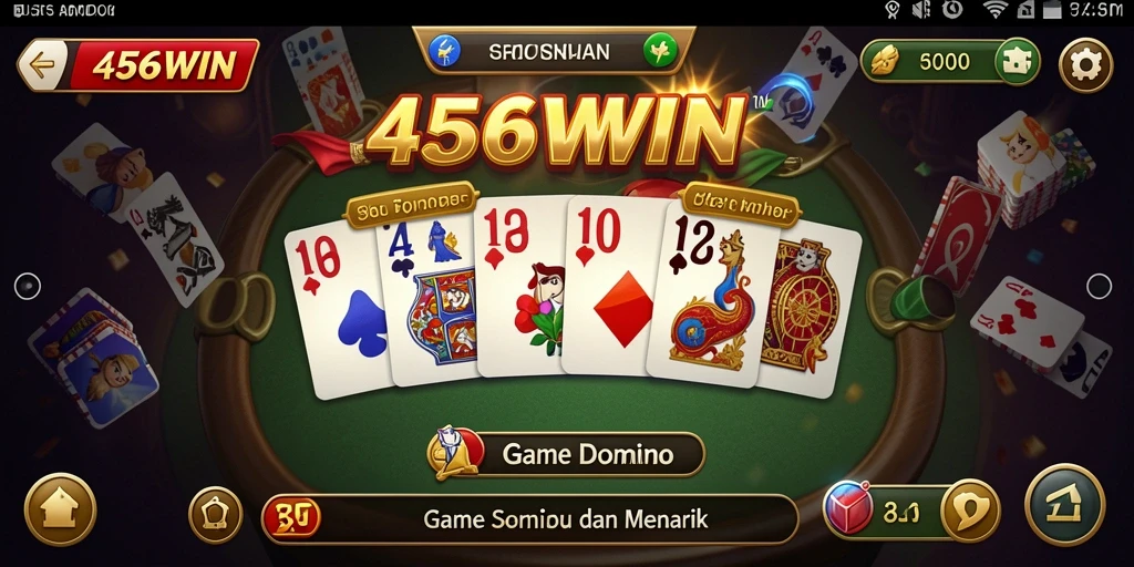 Screenshot gameplay 456WIN menampilkan aksi seru dalam permainan Domino.
