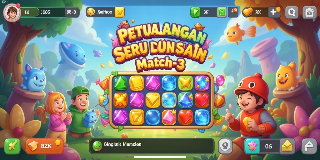 Tampilan gameplay 8ZK dengan petualangan seru dan grafis memukau.