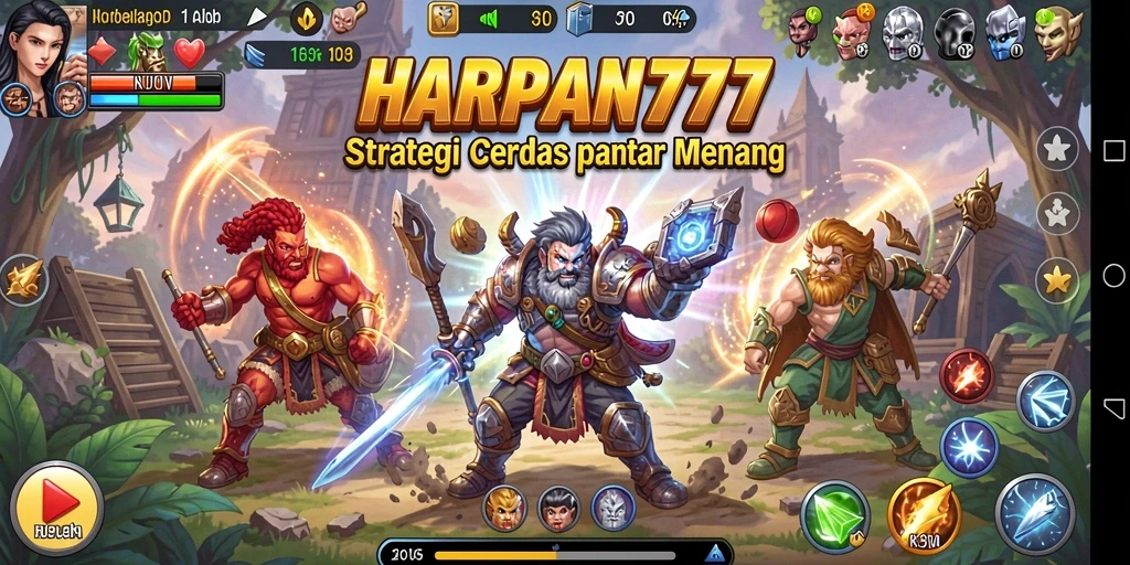 Tampilan menarik dari gameplay strategi HARAPAN777.