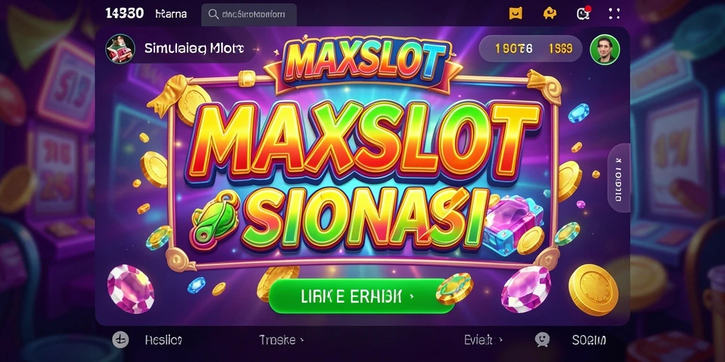 Tampilan gameplay MAXSLOT yang penuh warna dan menarik.