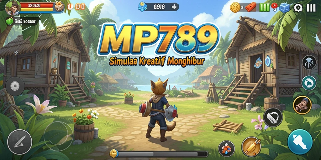 Screenshot gameplay MVP789 yang menampilkan dunia simulasi yang menarik.