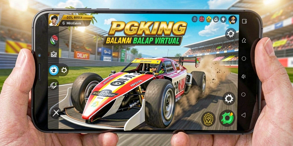 Tangkapan layar PGKING menampilkan adrenalin tinggi saat balapan.