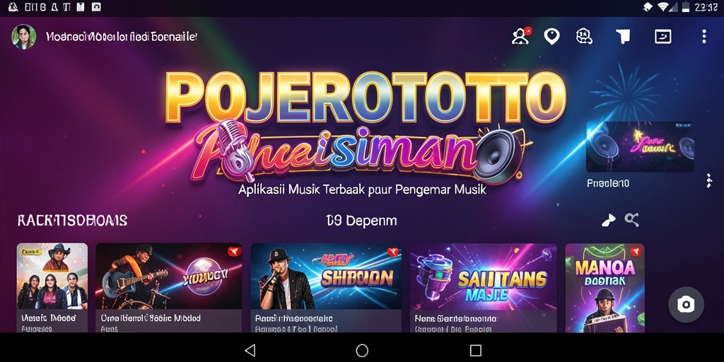 Tampilan utama gameplay <strong>POJEROTOTO</strong> dengan berbagai tantangan musik yang seru.