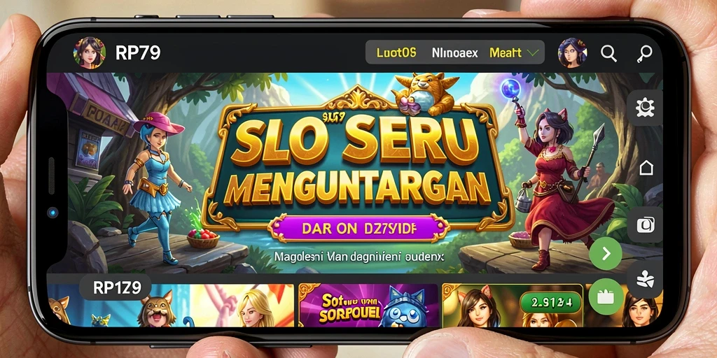 Screenshot gameplay RP79 menampilkan suasana slot yang memukau.