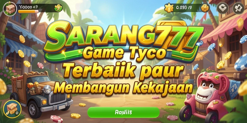 Tampilan gameplay intensif di dalam SARANG777 untuk membangun kerajaan bisnis.