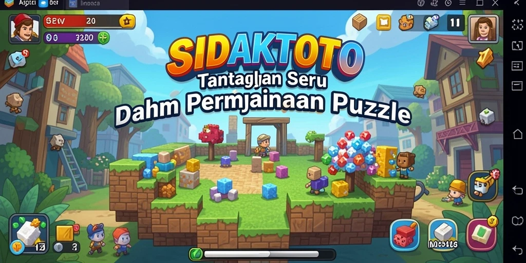 Tampilan gameplay seru dari SIDAKTOTO dengan tantangan puzzle menarik.