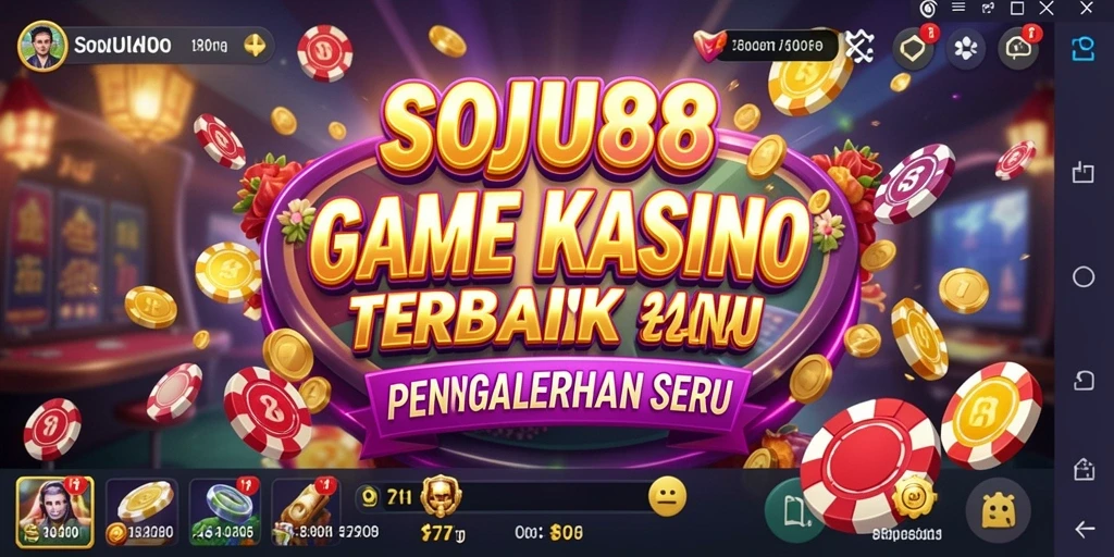 Tampilan menarik dari permainan Kasino SOJU88 yang mengasyikkan.