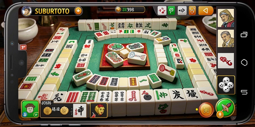 Tampilan menarik dari gameplay Mahjong SUBURTOTO.