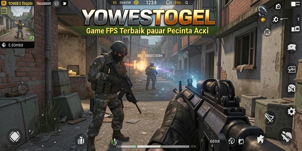 Screenshot menampilkan aksi intens dalam gameplay YOWESTOGEL.